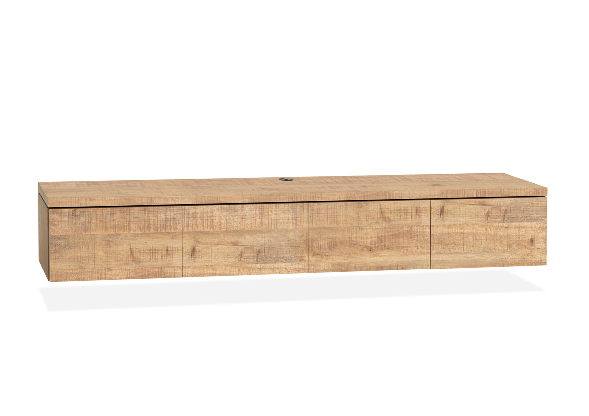 Meuble-TV-4-portes-Keswick-melamine-manguier-Maxfurn