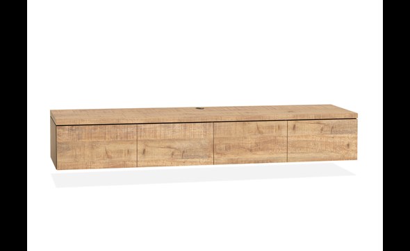 Meuble-TV-4-portes-Keswick-melamine-manguier-Maxfurn