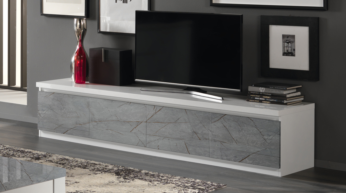 Meuble-TV-4-portes-Roma-decor-laque-marmo-oro-Alcos