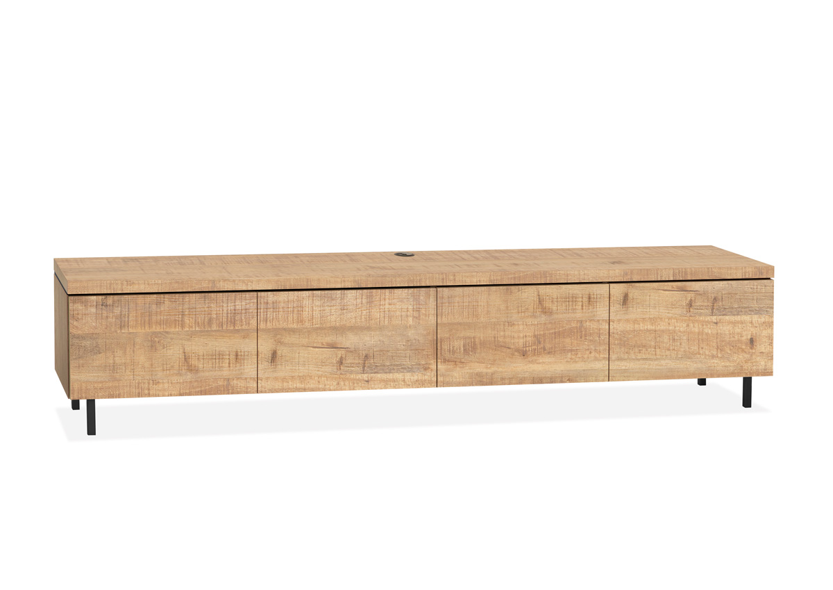 Meuble-TV-4-portes-pieds-Keswick-melamine-manguier-Maxfurn