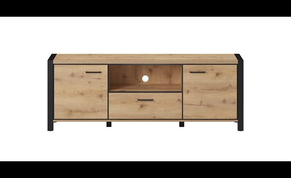 Meuble-TV-Aktiv-decor-bois-taurus-oak-24TWLK41-180cm-front-Helvetia