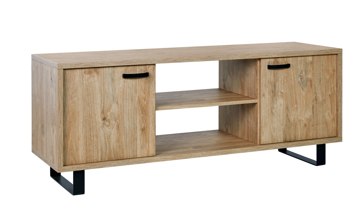 Meuble-TV-Como-decor-chene-dore-170cm-Neyt