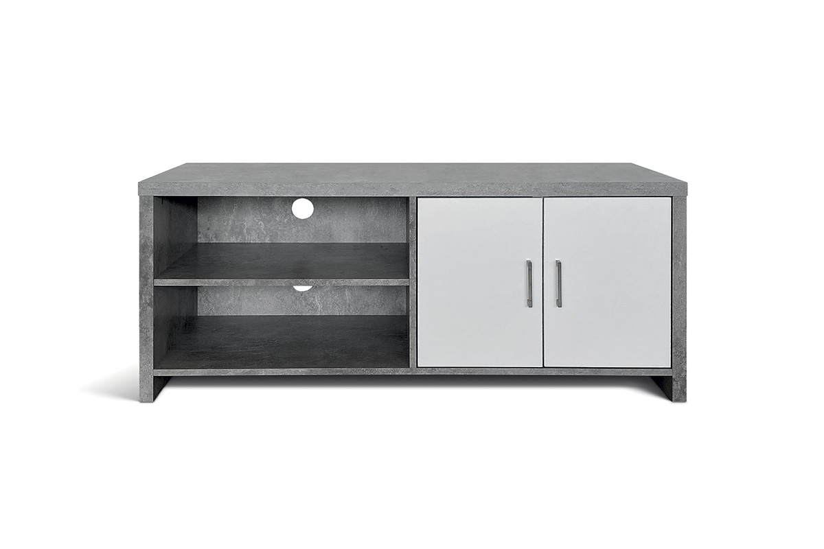 Meuble-TV-Dixon-2146-3-decor-beton-blanc-120cm-Rousseau