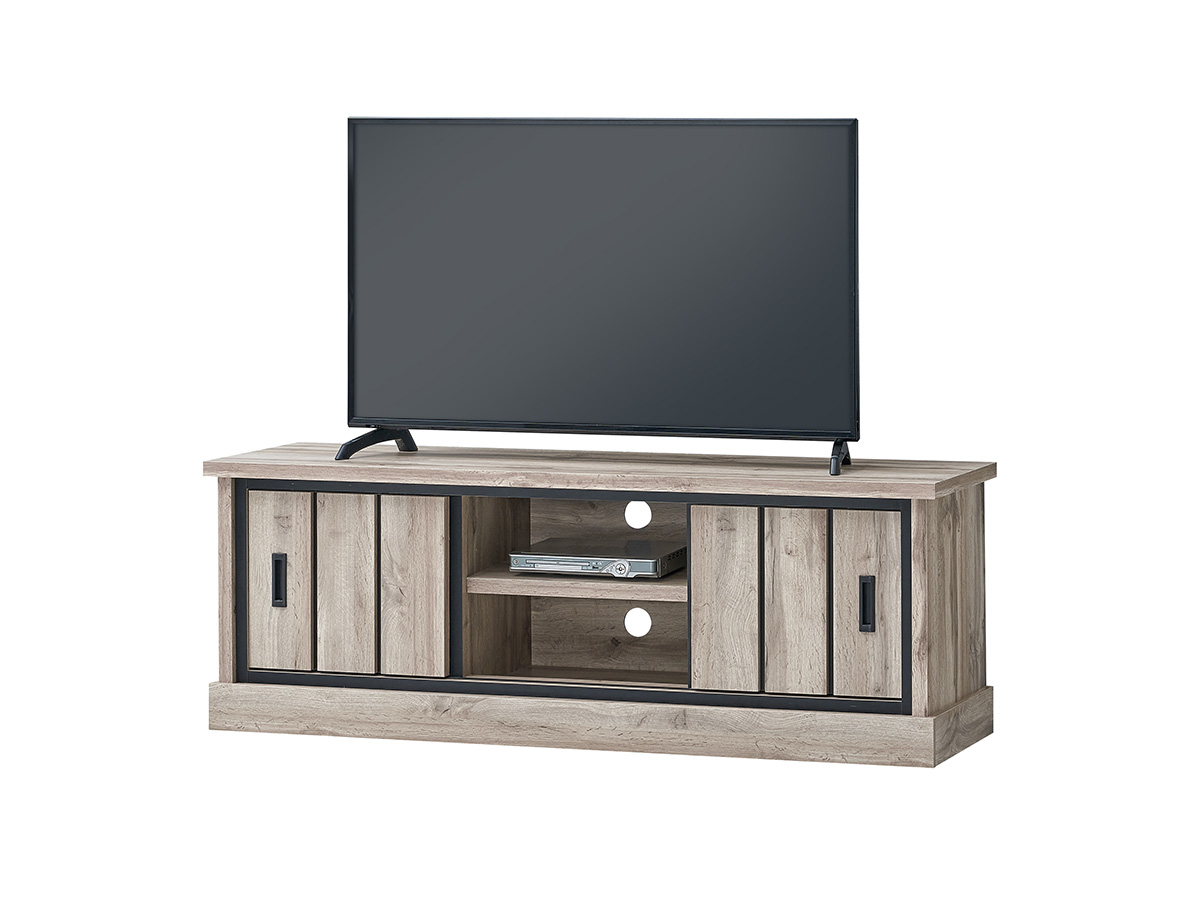 Meuble-TV-Elena-2porte-2niches-canada-oak-Oosterlynck-01