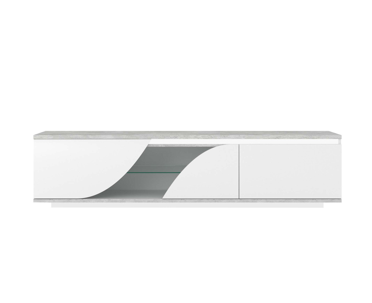 Meuble-TV-Goya-2po-1n-N°38-23SA3320-laque-front-Sciae
