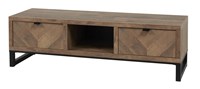 Meuble-TV-Jaipur-TV2-TV7-K671-old-teak-fishbone-doors-mat-black-Meubar