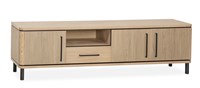 Meuble-TV-Medway-3-portes-1-tiroir-1-niche-lamulux-blond-oak-Maxfurn