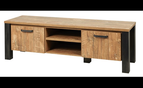 Meuble-TV-Olivia-TV7-K662-orange-teak-wood-steel-look-Meubar