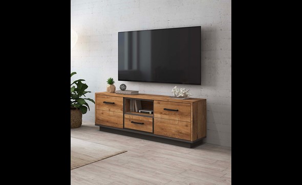 Meuble-TV-Pascal-melamine-castel-oak-sparrow-Dullaert