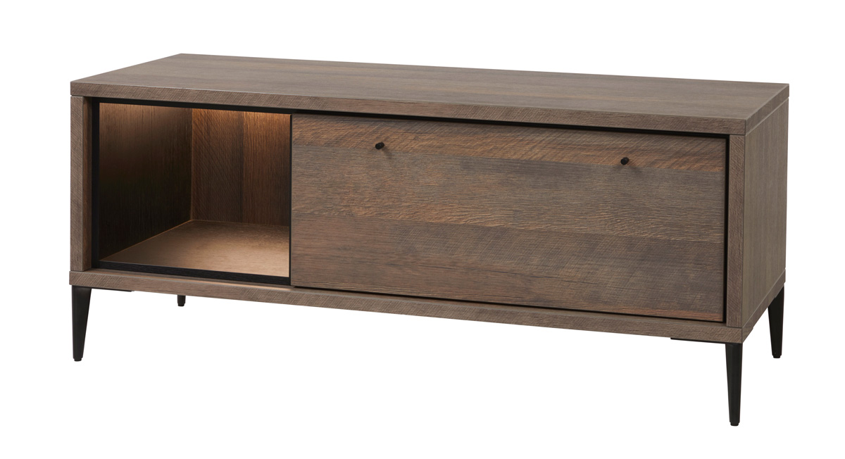 Meuble-TV-TV1-Trevi-golden-oak-elegant-black-side-Evan