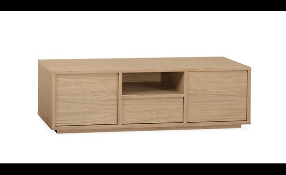 Meuble-TV-Tokio-2-portes-1-tiroir-1-niche-150cm-blond-oak-Maxfurn