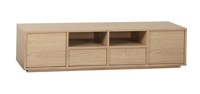 Meuble-TV-Tokio-2-portes-2-tiroirs-2-niches-200cm-blond-oak-Maxfurn