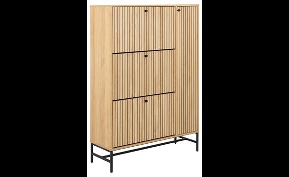 Meuble-a-chaussure-3tiroirs-1porte-Albany-024286-oak-rough-melamine-base-matt-black-01-Actona