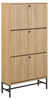Meuble-a-chaussure-3tiroirs-Albany-023790-oak-rough-melamine-base-matt-black-01-Actona