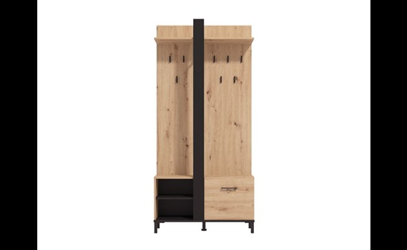 Meuble-entree-Capitello-decor-chene-gris-front-Forma-Ideale