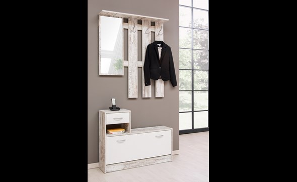 Meuble-entree-Rudolf-decor-chene-fresko-blanc-100cm-ambi-FInori
