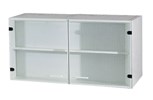Meuble-mural-2-portes-verre-cuisine-Top-1920-5-blanc-100cm-Rousseau