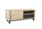 Meuble-tv-1-porte-1-niche-1-tiroir-metal-Garden-chene-massif-placage-brut-brosse-metal-noir-353-7817
