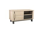 Meuble-tv-1-porte-1-niche-1-tiroir-metal-Garden-chene-massif-placage-brut-brosse-metal-noir-353-7817