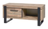 Meuble-tv-1-porte-niche-Udine-decor-parquet-naturel-noir-mat-K632-TV1-127cm-Evan