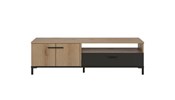 Meuble-tv-2-portes-1-tiroir-1-niche-Trust-decor-bois-brun-noir-chene-helvezia-J0J332-160cm-front-Gau
