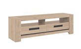 Meuble-tv-2-tiroirs-2-niches-Boston-decor-bois-chene-clair-J94335-182cm-Gautier