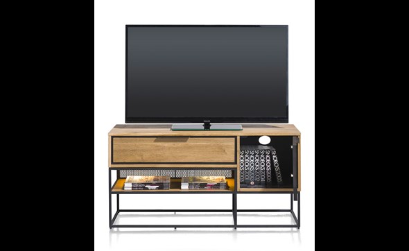 Meuble-tv-40938-City-lowboard-120cm-front-open-Henders-Hazel