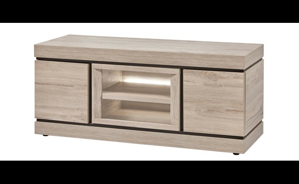 Meuble-tv-Belluno-decor-chene-clair-K541-TV1-137cm-Evan