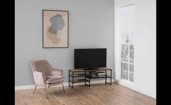Meuble-tv-Seaford-82371-wild-oak-base-metal-powder-coated-ambi-Actona