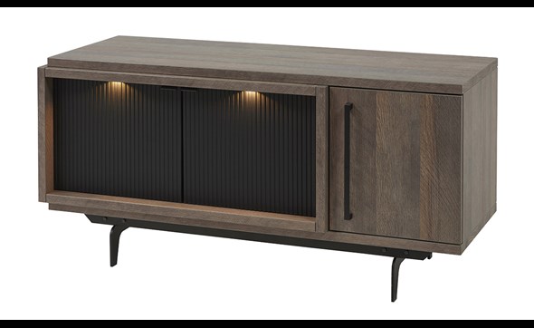 Meuble-tv-Trentino-131cm-TV6-golden-oak-matt-black-Meubar