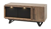Meuble-tv-Trentino-131cm-TV6-old-teak-matt-black-Meubar