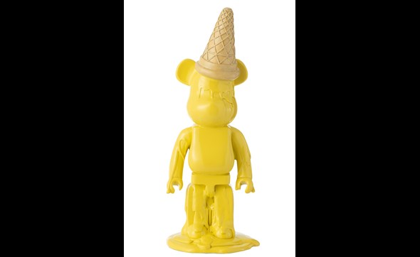 Ours-cornet-50036-resine-jaune-Jolipa-01