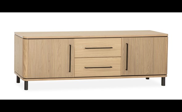 Petit-buffet-Medway-2-portes-2-tiroirs-lamulux-blond-oak-Maxfurn