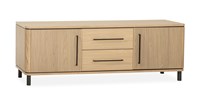 Petit-buffet-Medway-2-portes-2-tiroirs-lamulux-blond-oak-Maxfurn