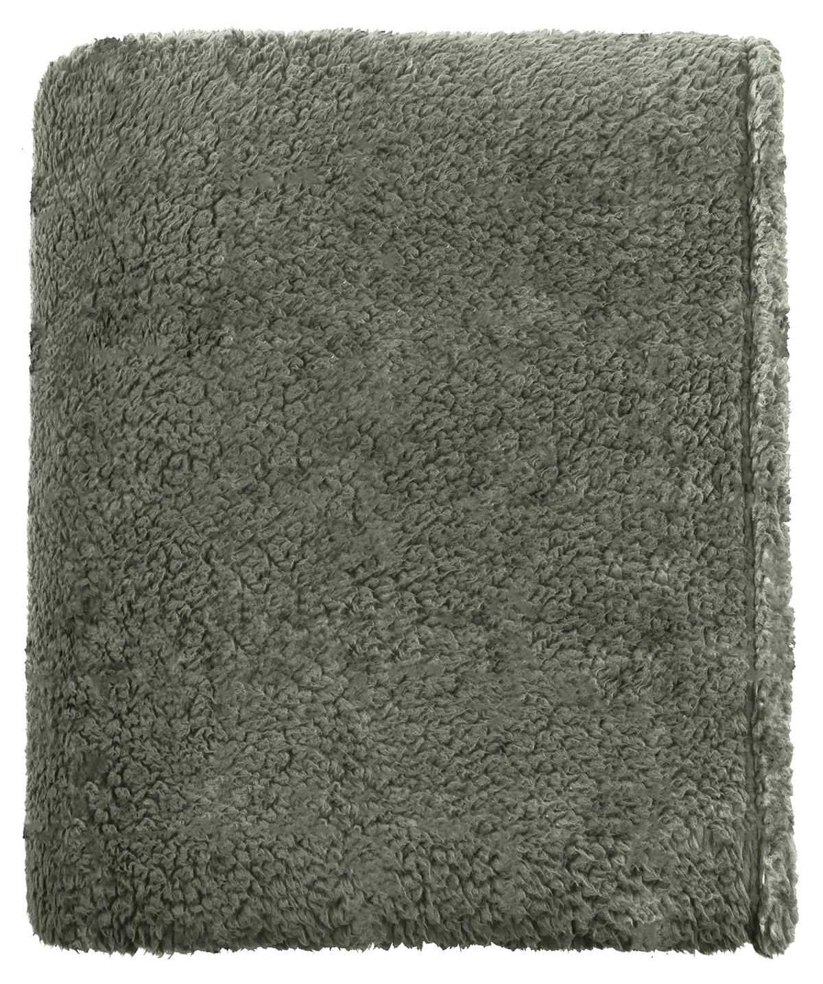 Plaid-143987-Teddy-uni-thyme-green-Mistral-Home