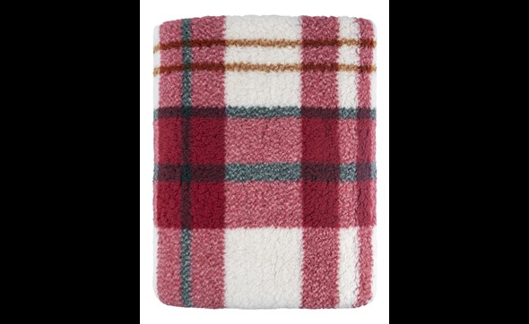 Plaid-144248-Teddy-check-autumn-red-green-Mistral-Home