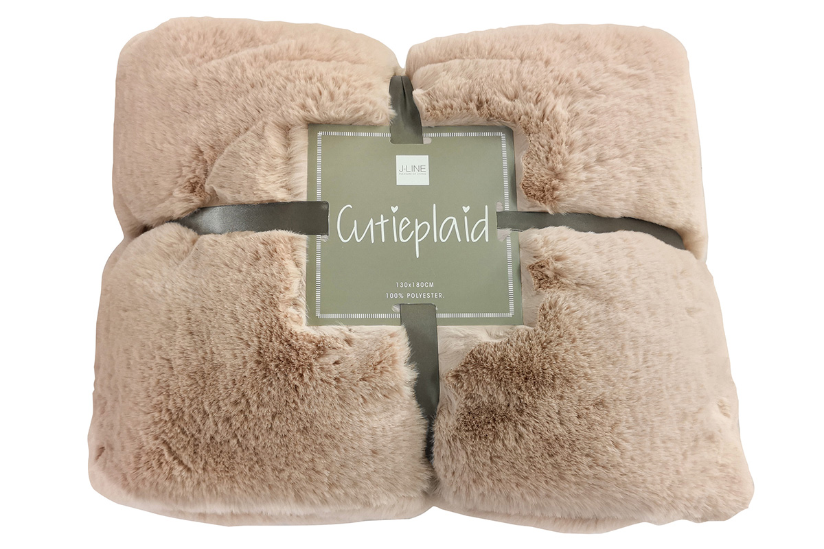 Plaid-Cutie-76873-polyester-beige-Jolipa