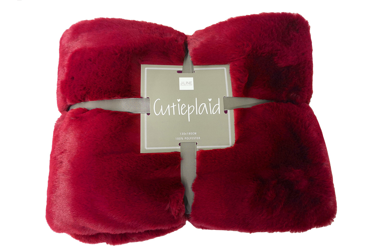 Plaid-Cutie-88542-polyester-kerstrood-Jolipa