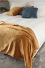 Plaid-Microfibre-Grand-Luxe-8831-Jaune-ocre-Vandersickel