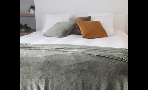 Plaid-Microfibre-Grand-Luxe-8831-Olive-Vandersickel