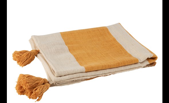 Plaid-Plage-Rayure-23135-Cotton-Ocre-02-Jolipa
