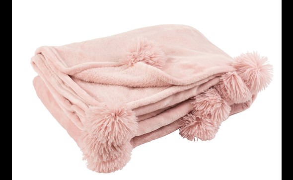 Plaid-Pompon-3480-Polyester-Rose-Bebe-01-Jolipa