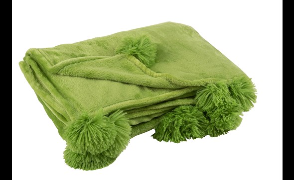 Plaid-Pompon-3483-Polyester-Vert-Gazon-01-Jolipa