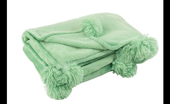 Plaid-Pompon-3487-Polyester-Vert-Vif-01-Jolipa