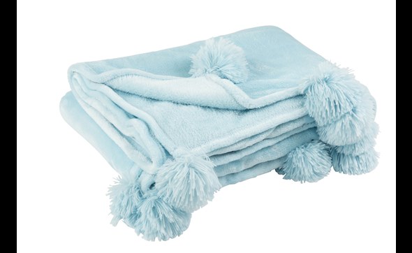 Plaid-Pompon-3490-Polyester-Bleu-Ciel-01-Jolipa