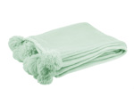 Plaid-pompon-88504-polyester-vert-clair-01-Jolipa