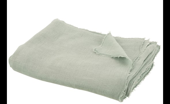 Plaid-uni-coton-lin-bleu-vert-12879