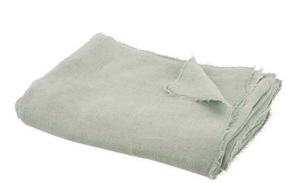Plaid-uni-coton-lin-bleu-vert-12879