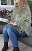 Poncho-Microfibre-Grand-Luxe-1110-Olive-Vandersickel