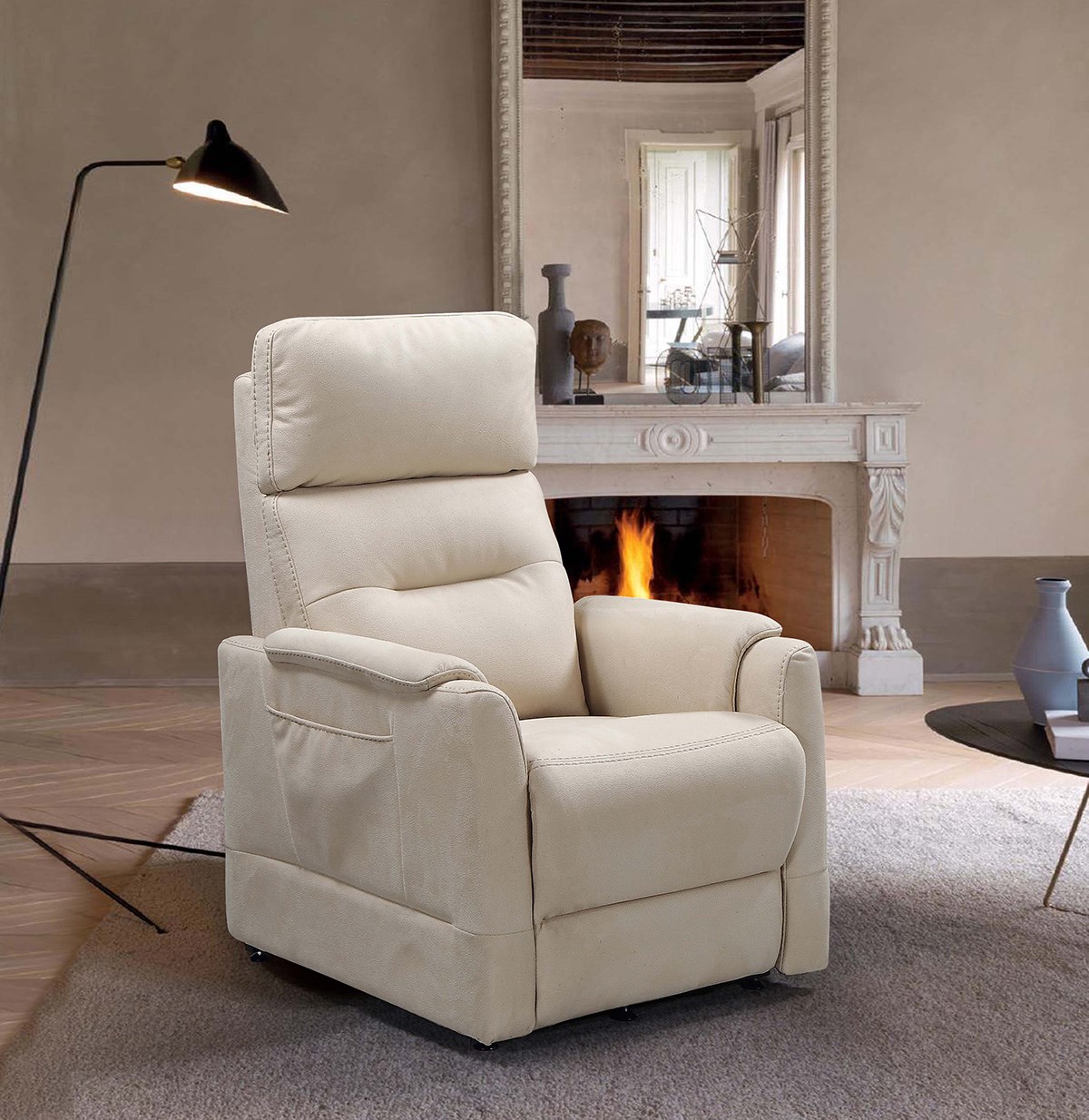 Fauteuil relax avec lift Funny Bis - brun foncé - Meubles Crack